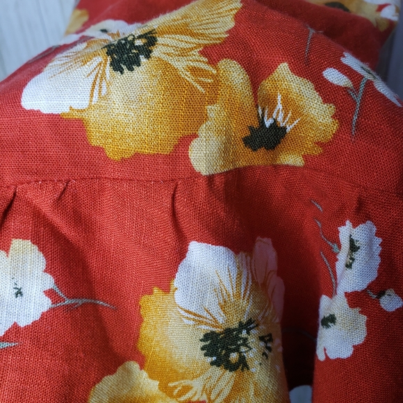 Speechless Dress Orange and Yellow Spaghetti Straps Floral Print Size Large NWT - Picture 8 of 15